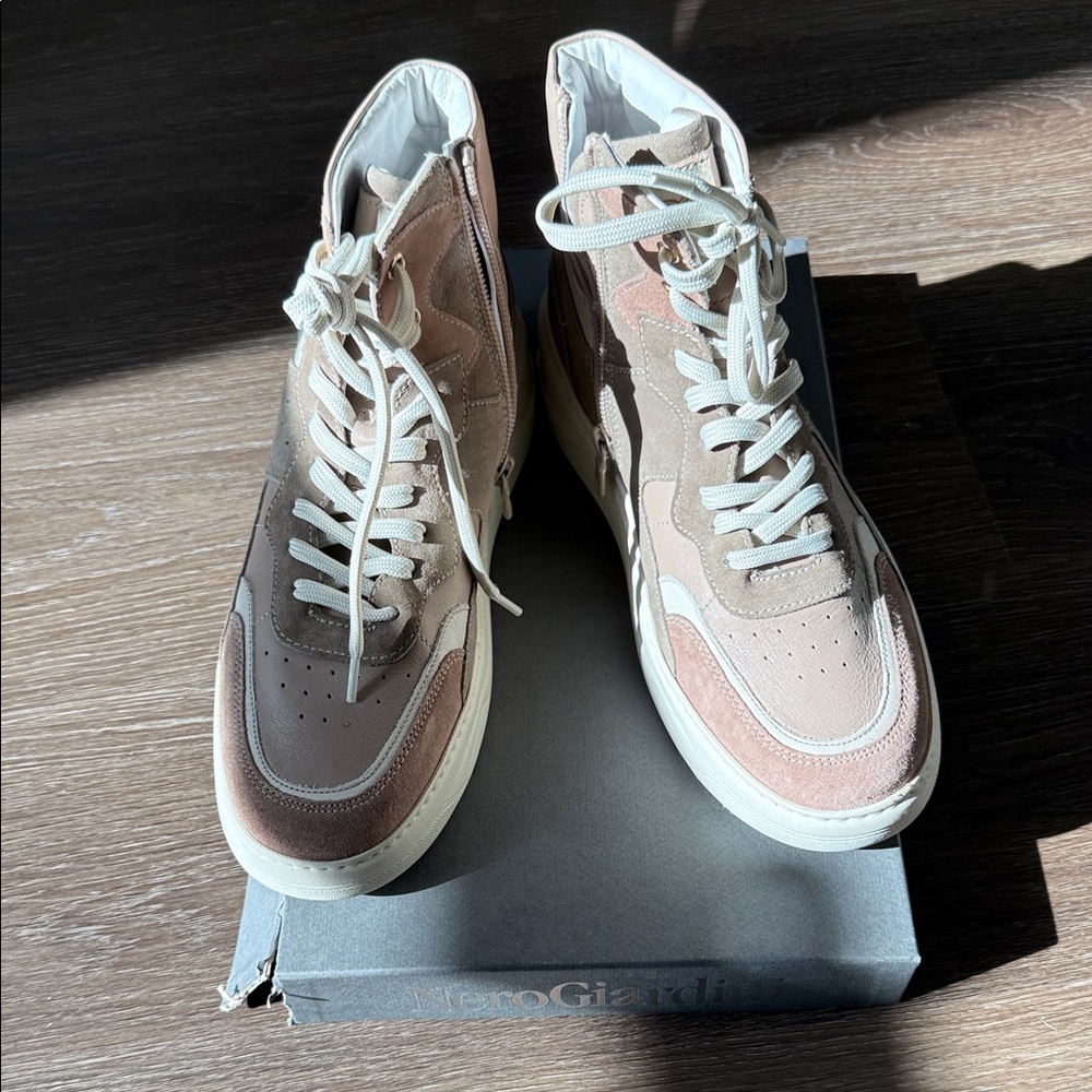 NWT Made in Italy 🇮🇹 Nero Giardini High-Top Sneakers